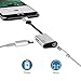 Adapter for iPhone 10/X,iPhone 8/8 Plus/7/7+ Headphones Adapter,Wofalodata Lightning Headphone Audio Charge Lightning Splitter Compatible for iOS 10.3(Silver)