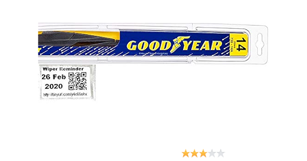 Rear Wiper Blade For 2004 2006 Lexus Rx330 Reminder Sticker Goodyear Rear Premium Automotive Amazon Com