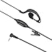 abcGoodefg 1 Pin 2.5MM Walkie Talkie Earpiece with Mic, G Shape Ear Piece for Police Radios Law Enforcement Compatible with Motorola MH230R MH230TPR MR350R MS350R (2 Pack)