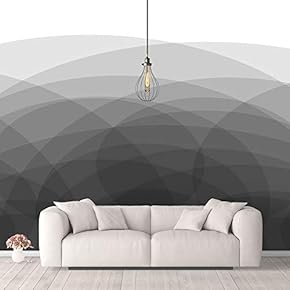 Wall Murals for Bedroom Abstract Geometricf Black and White Removable Wallpaper Peel and Stick Wall Stickers - 66x96 inches