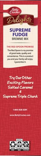 BETTY CROCKER DELIGHTS SUPREME FUDGE BROWNIE MIX, 19.1 OZ.