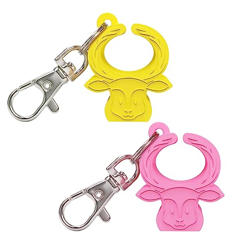 MORLIKE LIVING Silicone Buckle Release Tool, Unbuckle Assistant, Easy Buckle Release Aid for Parents and Caregivers to Unbuckle (YELLOW-PINK)