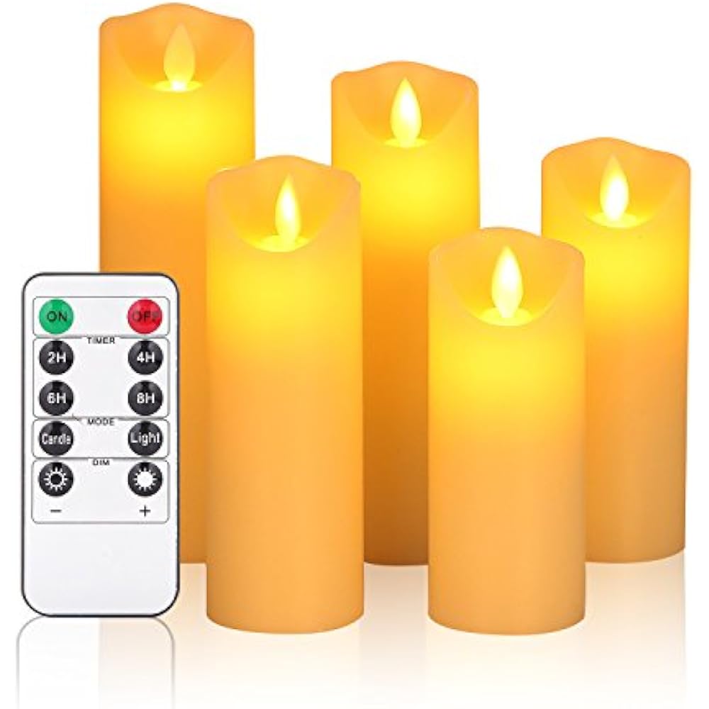 Flameless Candles,Battery Candles,LED 5"6"7"8"9"H(2.2"D) eBay