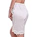 Ilusion Women's Short Slips 1037 - Slip Bloomers with Lace Trim - Beige, Size Medium