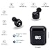 AS X3T+ Wireless Bluetooth Earbuds Full Touch Dual Stereo Earphones, In-ear Headset with Mic, Portable Mini Charging Case Included (Black)