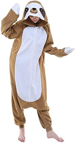 Unisex Nightwear Sloth Onesies Pajamas Men Womens Animal Cosplay Costume Homewear