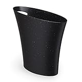 Umbra Skinny Trash Can – Sleek & Stylish Bathroom Trash Can, Small Garbage Can Wastebasket for Narrow Spaces at Home or Office, 2 Gallon Capacity, Galaxy