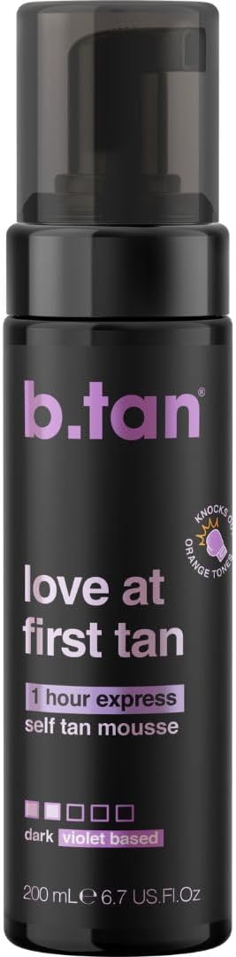 B.Tan Violet Self Tanning Mousse Dark 1 Hour Express Face & Body 200ml