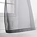 WONTEX Faux Linen Grey Sheer Curtains - Rod Pocket Semi Sheer Voile Curtains for Living Room and Bedroom, Set of 2 Curtain Panels, 55 x 84 inch Each Panel