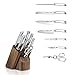 Cangshan TN1 Series 1021950 Swedish 14C28N Steel Forged 8-Piece Knife Block Set, Walnut