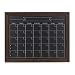 DesignOvation Beatrice Framed Magnetic Chalkboard Monthly Calendar, 23x29, Walnut Brown primary