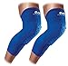 Knee Compression Sleeves: McDavid Hex Knee Pads Compression Leg Sleeve for Basketball, Volleyball, Weightlifting, and More - Pair of Sleeves
