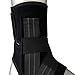 Zamst A1 Sports Ankle Brace with Adjustable Three Way Straps For Moderate (Grade II) Lateral Ankle Sprain-for Basketball, Volleyball, Football, Lacrose, Tennis, Pickleball-Black, Left, Medium