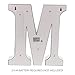 Barnyard Designs Metal Marquee Letter M Light Up Wall Initial Wedding, Bar, Home and Nursery Letter Decoration 12