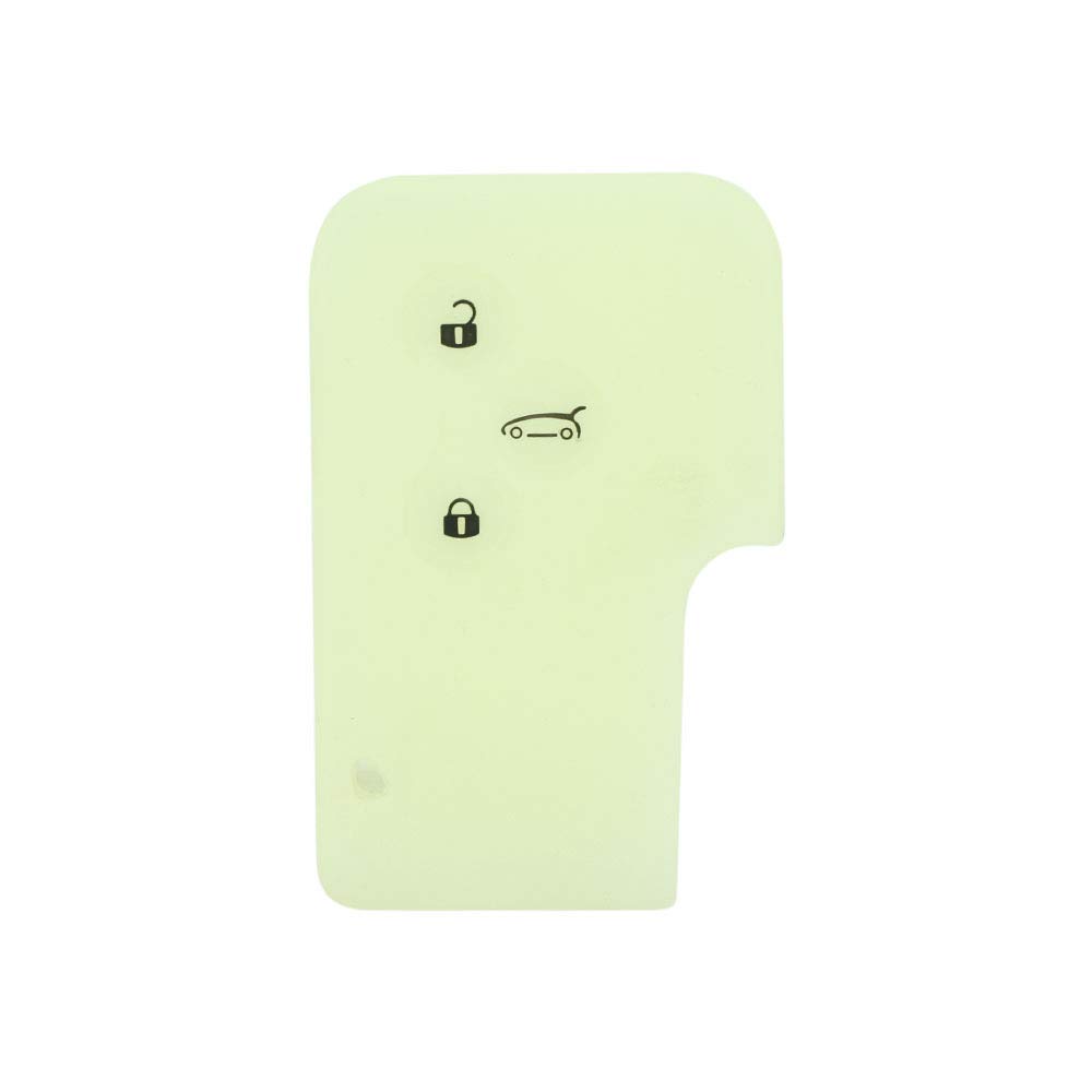 BROVACS Silicone Cover Protector Case Holder Skin Jacket Compatible with RENAULT 3 Button Smart Card Key Remote Fob CV2351 Translucent