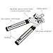 HUIRUI Can Opener Heavy Duty Stainless Steel Kitchen Manual Bottle Opener Smooth Edge with Non-slip Handle Sharp Blade Free Wine Corkscrew