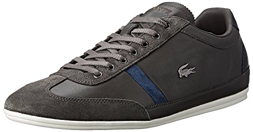 Lacoste Men's Misano 33 Fashion Sneaker, Dark Grey, 11 M US