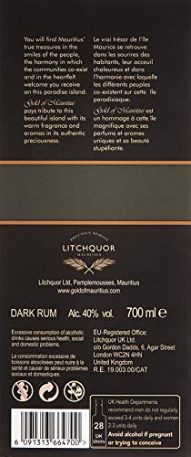 Gold of Mauritius Dark Rum 5 Solera Rum (1 x 0.7 l) – Bild 5