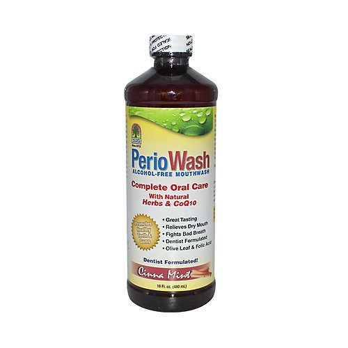 Nature's Answer PerioWash Mouthwash Alcohol-Free Cinnamint -- 16 fl oz