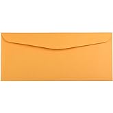 JAM PAPER #14 Envelopes - 5 x 11 1/2 - Brown Kraft Manila - 50/Pack