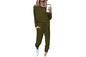 JMMSlmax Sweatsuits for Women Set 2 Piece Jogger Set Workout Tracksuits Long Sleeve Sweatshirt Drawstring Sweatpants Outfits