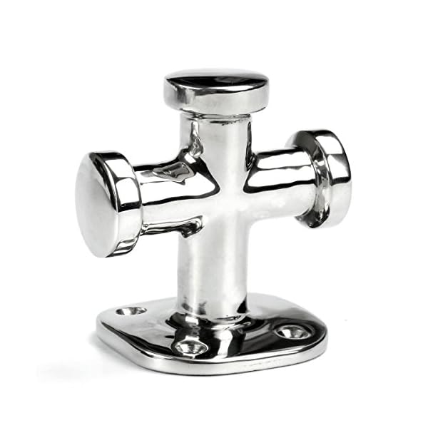 Mizugiwa-Marine-Single-Cross-Bollard-Stainless-Steel-Boat-Yacht-Heavy-Duty-Cleat