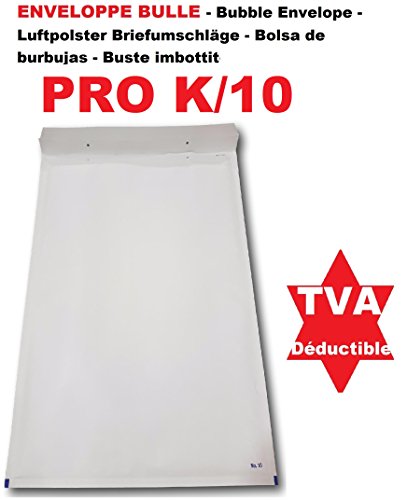 10 White Bubble Envelopes Pro K 10 370 370 X 480 50 Mm X 480