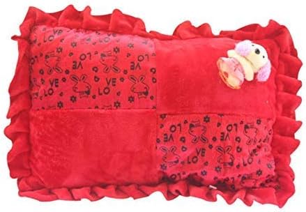Safe N Cute Baby Rectangular Pillow In Velvet (Pink) Age (0 To 8 Years)