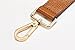 Live Up 24.8” Leather Replacement Strap for Handbags Shoulder Bag With Metal Buckles(Brown-Gold Hardware)