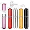 Perfume-Atomiser-Bottles-Scoolr-5-Pieces-Perfume-Atomisers-Refillable-Perfume-Atomizer-Mini-Perfume-Bottles-Travel-Fragrance-Empty-Spray-Bottle-with-Funnel-Pipette-Pink-Flannelette-Bag-6ml Perfume Atomiser Bottles, Scoolr 5 Pieces Perfume Atomisers Refillable Perfume Atomizer Mini Perfume Bottles Travel…