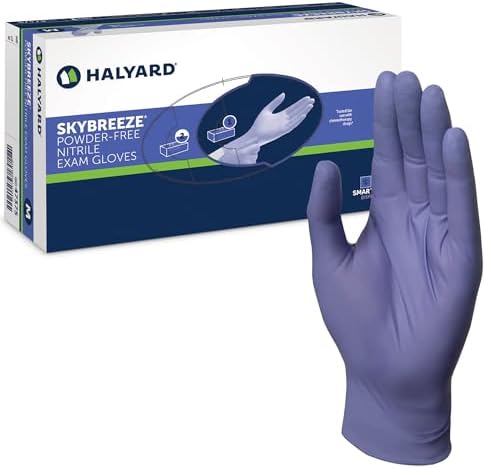 Sterile Disposable Gloves HALYARD Purple Nitrile-Xtra Exam Gloves