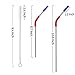 RUNFON Extra long Stainless Steel Drinking Straws (10.5 inch and 8.5 inch),For 30/20 oz Yeti & RTIC,Ozark Tumblers Ramblers Cups with Cleaning Brushes and Storage Bag (Stainless Steel Straw)