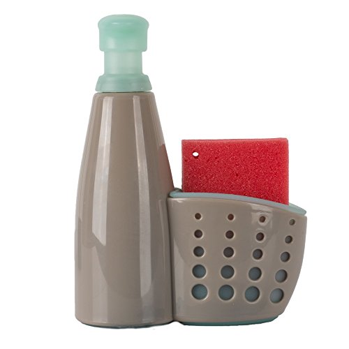 Casabella Soap Pump Dispenser 13oz with Sponge Holder and Sponge by
Grey/Mint Green Casabella Soap Pump Dispenser 13oz with Sponge Holder and Sponge by
Grey/Mint Green