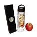 Fruit Infuser Water Bottle/BPA-Free/Reusable/Perfect for Drinks with Mint, Apple, Watermelon, Lemon, Orange and Ginger/Free E-Recipe Book/Fruit Infuser by Karis & Co.