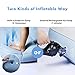 VICOODA Queen Air Mattress, Air Bed for Camping and Home Use, No Leak, Inflatable Queen Airbed Blow up Guest Bed Camping Tent Mattress Pillow Rest Raised Airbed w/Built-in Rechargeable Pump, 9 Inchthumb 3