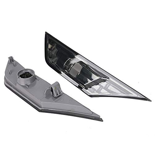 1 Pair Front Marker Light Smoke Lens Indicator Side Light fog light Lens for Honda Civic 2016 2017 2018 Replace OEM Sidemarker Lens