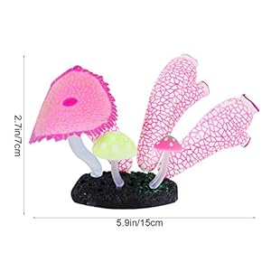 POPETPOP Acquario Decorazioni di Corallo Incandescente Artificiale Pianta di Corallo Ornamenti di Barriera Corallina per…