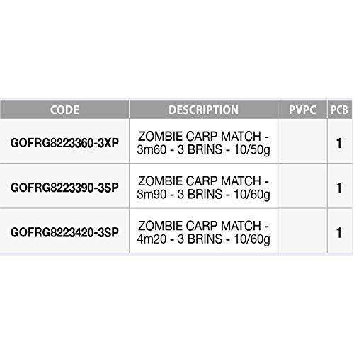 Garbolino Canne Anglaise Zombie Carp Match – 205, 420, 3, 146, 10-60