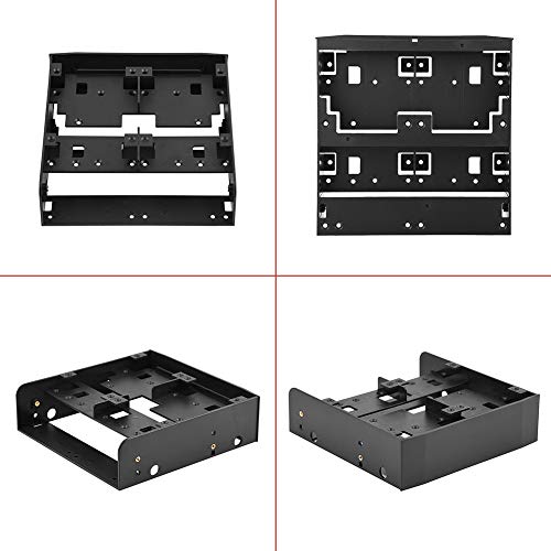 Richer-R 2.5 Hard Drive Bracket, OImaster 2.5"/3.5" HDD/SSD to 5.25" Floppy-Drive Bay Computer Mounting Bracket Supports 7mm - 15mm 2.5inch HDD - Thumbnail 3