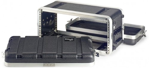 Stagg ABS-4US Shallow Case for 4-Unit Rack - Black