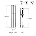 Louischanzl 5ml Portable Mini Refillable Perfume Atomizer Bottle 1Pc, LeakProof Nozzle, Travel and Outdoor Empty Spray Bottles, Metal Matte Material, Glass Inner Bottle. (Classic Series Silver)