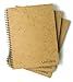 Unruled Classic Blank Spiral Notebook, 60lb Premium Plain Paper, 70 Sheets, Recycled and Sustainable, 10.5