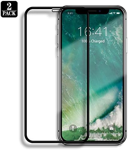 [2-Pack] [ 5.8 inch ] iPhone X/XS Screen Protector Tempered Glass for iPhone X/XS,3D Touch Compatible, 0.3mm Thin 9H Hardness,2.5D Round Edge, Anti-Scratches, Anti-Fingerprint