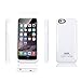iPhone 6 Plus Battery Case, Rasse® Ultra Slim 4800mAh External Battery Charger Case Power Bank Powerstation Juice Pack For Apple iPhone 6 Plus 5.5" 5.5 Inch With Kickstand - Retail Packaging - Lightning Connector Output, 3.5mm Audio Jack Earpod Earphone Input (White)