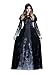 Women's Halloween Ghost Witch Hooded Costume Cloak Dress Outfit Black,Adult,Medium