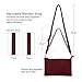 befen Women's Smartphone Leather Wristlet Crossbody Wallet Clutch with Crossbody Strap/Wrist Strap with RFID Card Slots Fit iPhone 15 Pro Max - Jester Red
