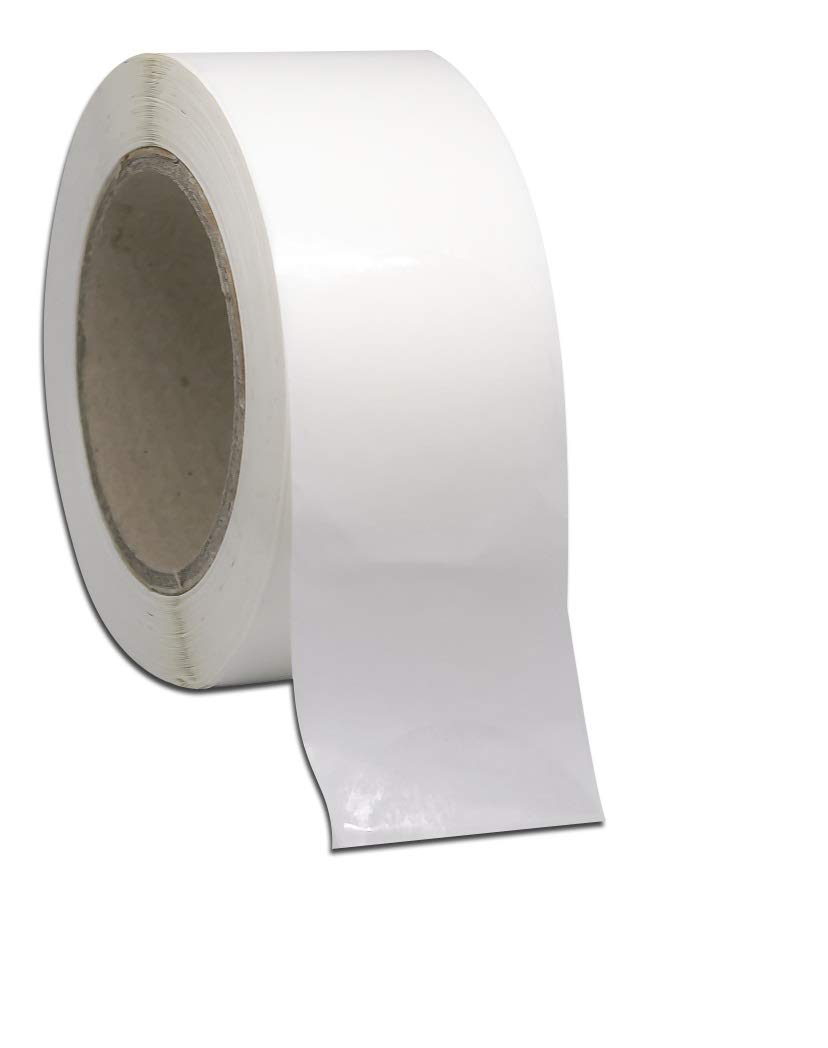 ‎Nadia's Little Treasures Made in the UK Transparent Envelope Circle Labels - 2" Diameter (50mm) 5cm - 1000 Clear Gloss Polypropylene Stickers on a roll