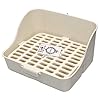 MMBOX-Rabbit-Cage-Litter-Box-Easy-to-Clean-Potty-Trainer-for-for-Small-Animalrabbitguinea-Pigferretwhite MSYU Rabbit Cage Litter Box Easy to Clean Potty Trainer for for Small Animal/rabbit/guinea Pig/ferret/(white)