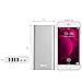 BONAI Power Bank 20000mAh External Battery Pack (Thinnest Aluminum)(Ultra High Capacity) 4 USB Output Ports Portable Charger High-Speed Charging for iPhone 13 12 11 XS 8 7 Samsung S9 S8 - Sliver