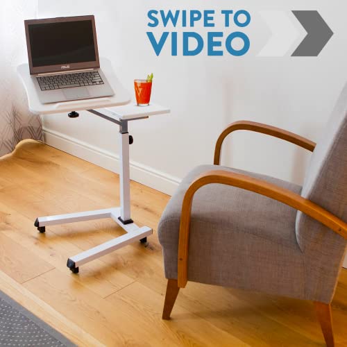 Tatkraft Like Portable Laptop Desk with Mouse Pad, Rolling Computer